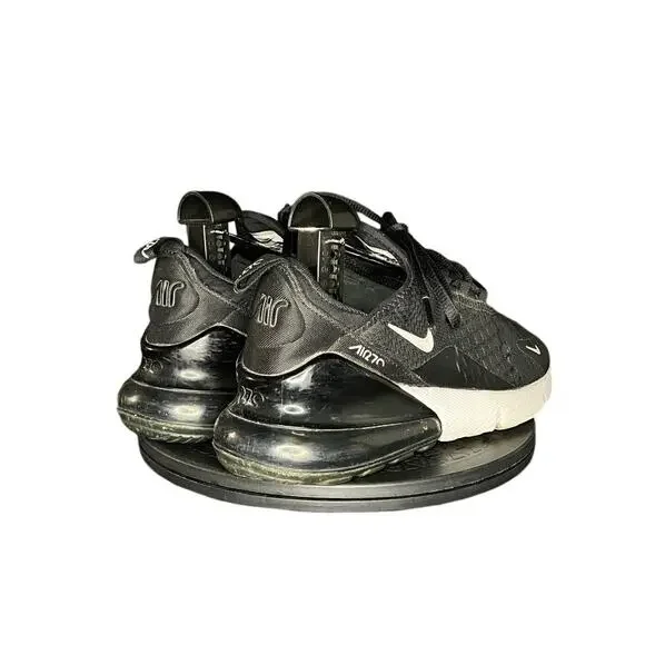 Nike Women's Air Max 270 Running Sneaker Shoes Size 7.5 Black White Trainers - Picture 4 of 6